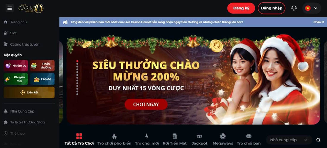 Live Casino House Trang web